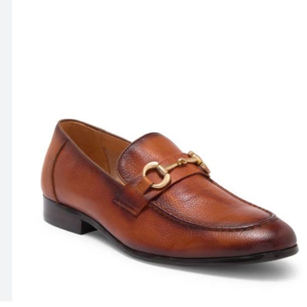 MAISON FORTE Elba Bit Loafer In Cognac. Size 8.5. NWOB